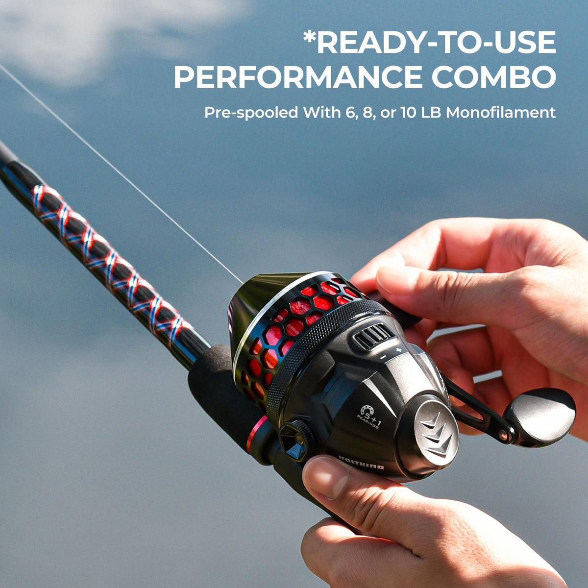 KastKing Brutus SpinCast Rod and Reel Combo with Tackle Kit product image 5