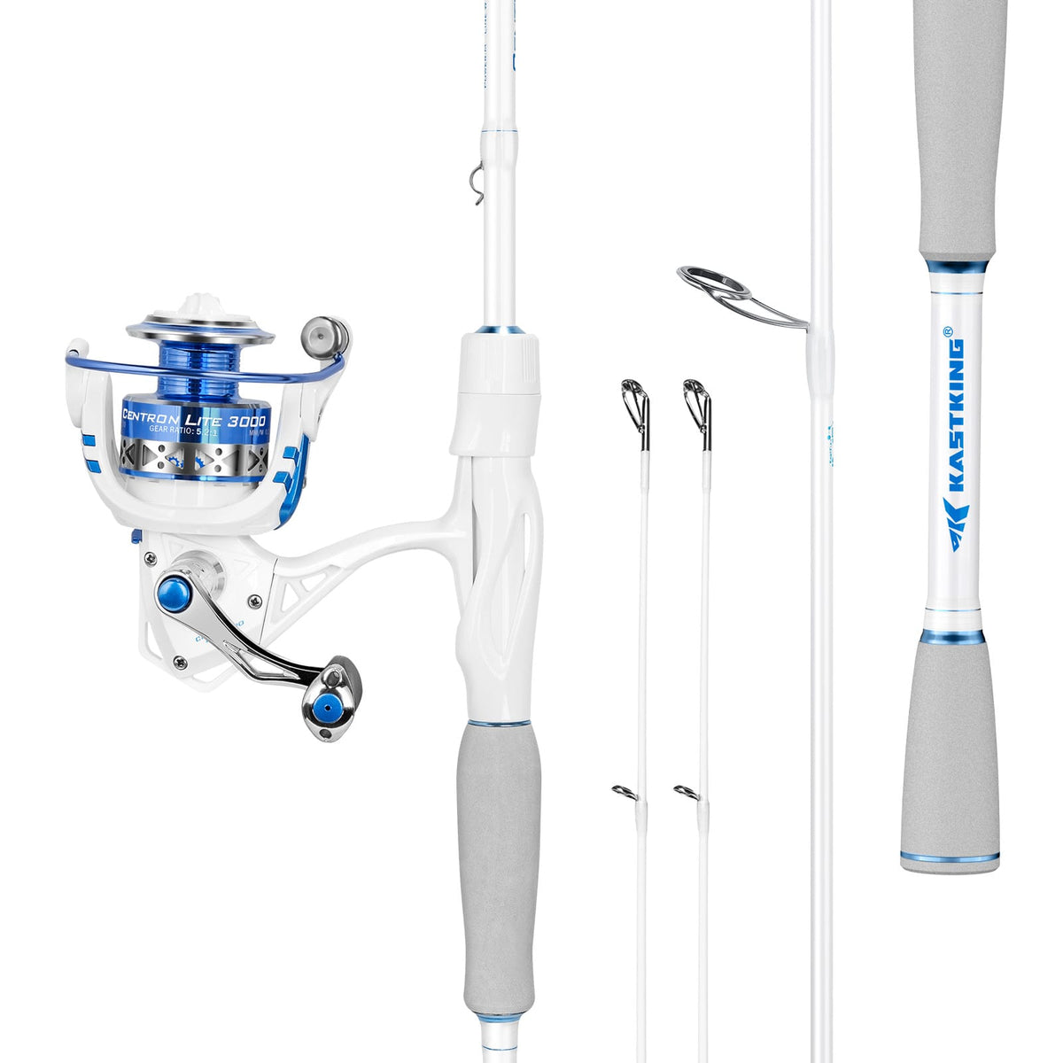 KastKing Centron Lite Twin-Tip Spinning Fishing Rod and Reel Combo by KastKing