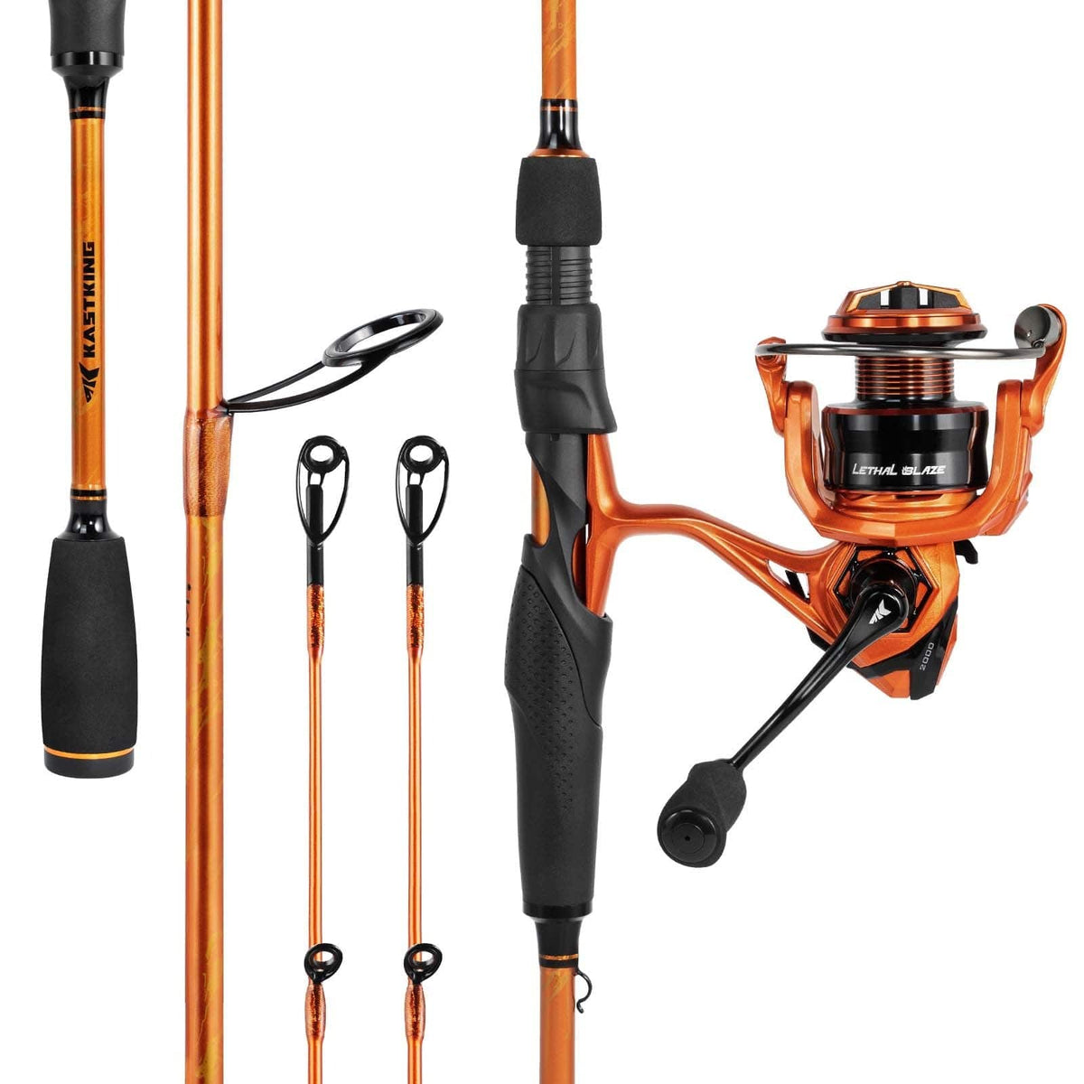 KastKing Lethal Blaze Twin-Tip Spinning Fishing Rod and Reel Combo by KastKing
