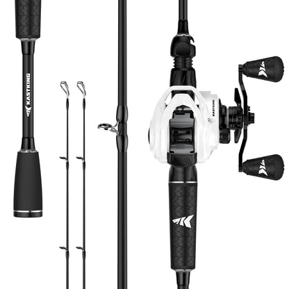 KastKing Lethal Phantom Twin-Tip Baitcaster Rod and Reel Combo by KastKing