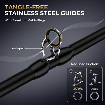 KastKing Lethal Phantom Twin-Tip Baitcaster Rod and Reel Combo product image 4