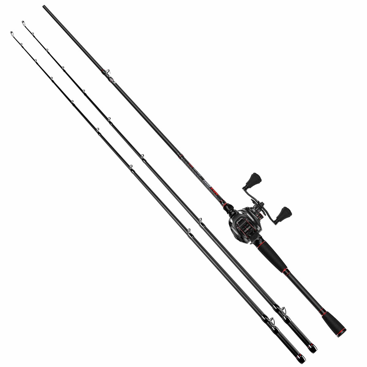 KastKing MaxSteel Twin-Tip Baitcaster Rod and Reel Combo product image 2