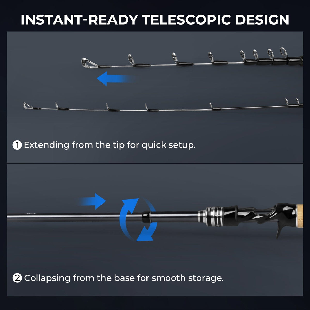 KastKing Megatron Titanium Telescopic Casting Rod product image 6
