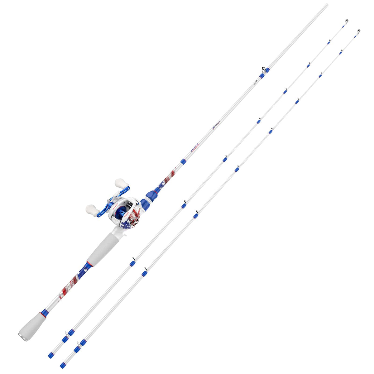 KastKing Royale Legend Patriot Twin-Tip Baitcaster Rod and Reel Combo product image 2