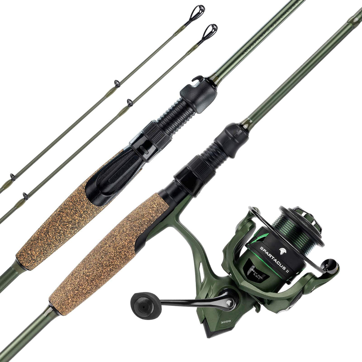 KastKing Spartacus II Twin-Tip Spinning Fishing Rod and Reel Combo by KastKing