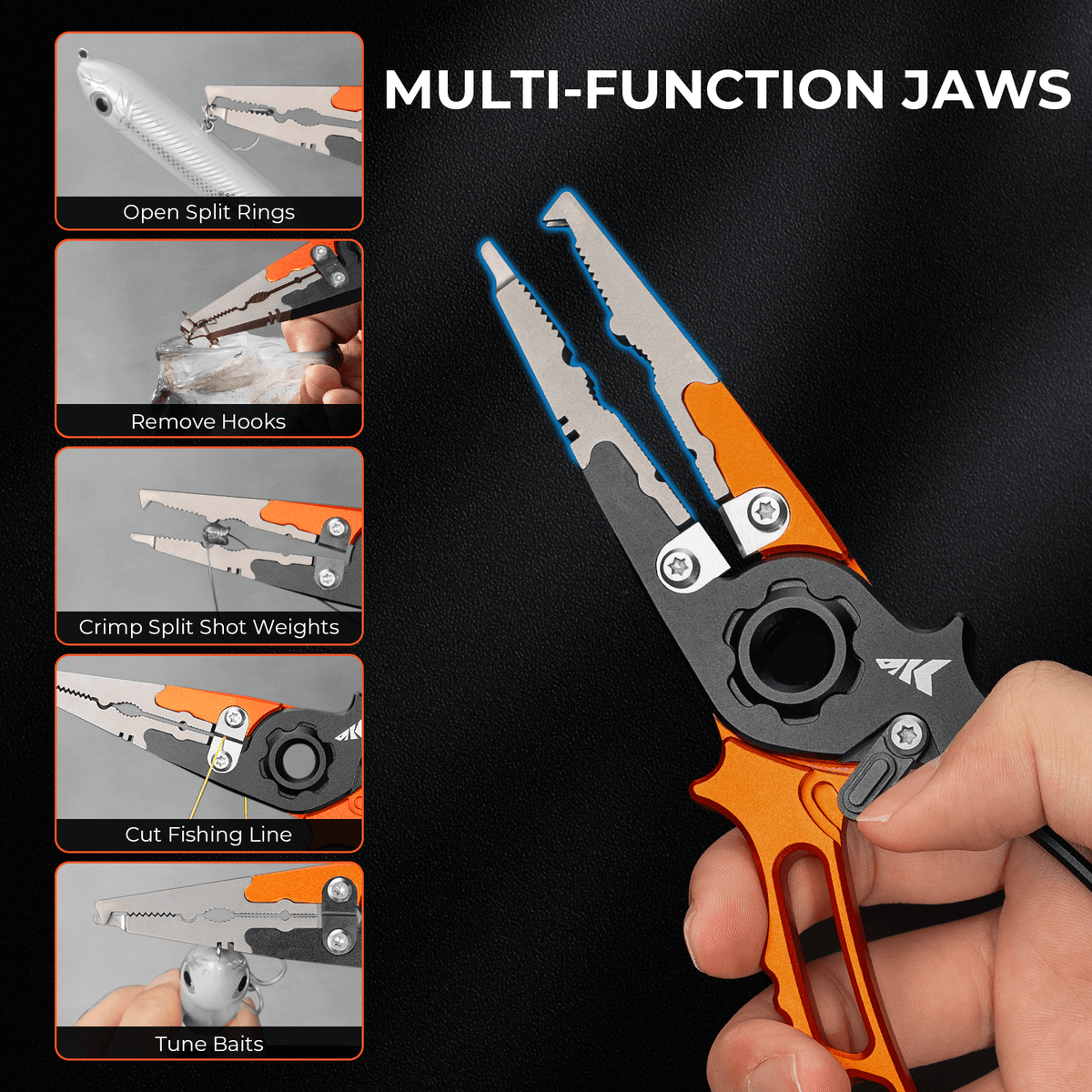 KastKing Ti-Forge Titanium Dual-Tip Jaw Pliers product image 2