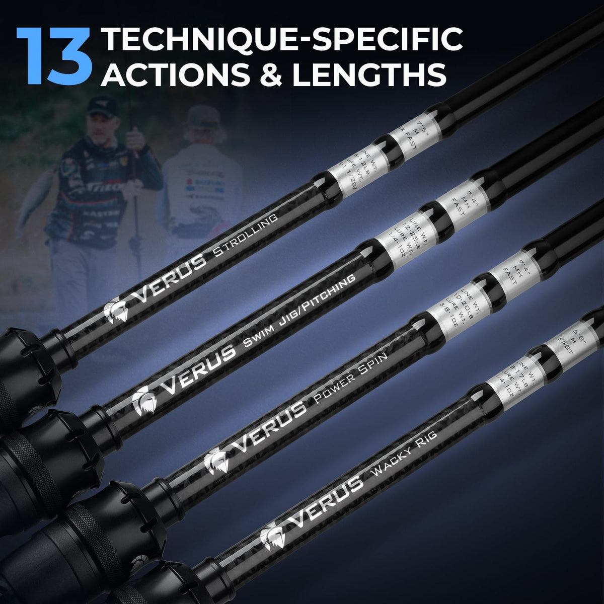 KastKing Verus Technique Twin-Tip Bass Fishing Rods product image 3