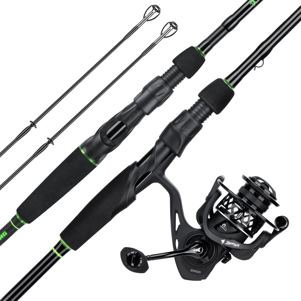 KastKing Zephyr Dual-tip Spinning Fishing Rod and Reel Combo product image 4