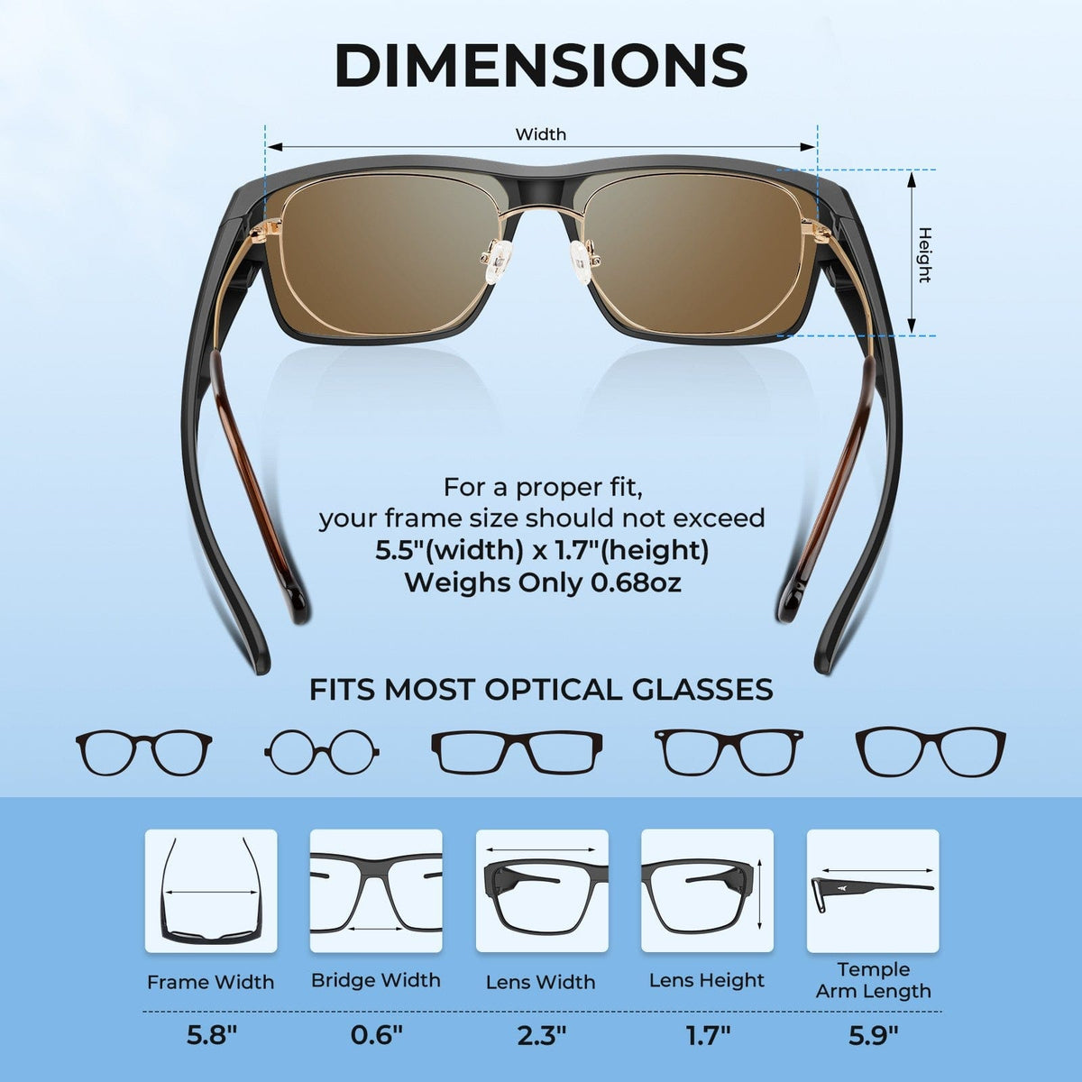 KastKing Molino Fit-Over Polarized Sunglasses product image 6
