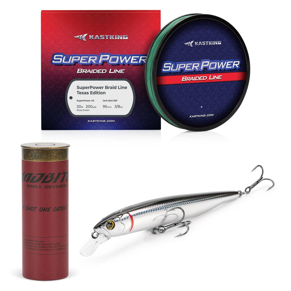 KastKing Superpower Braided Fishing Line and Lure Kit product image 2