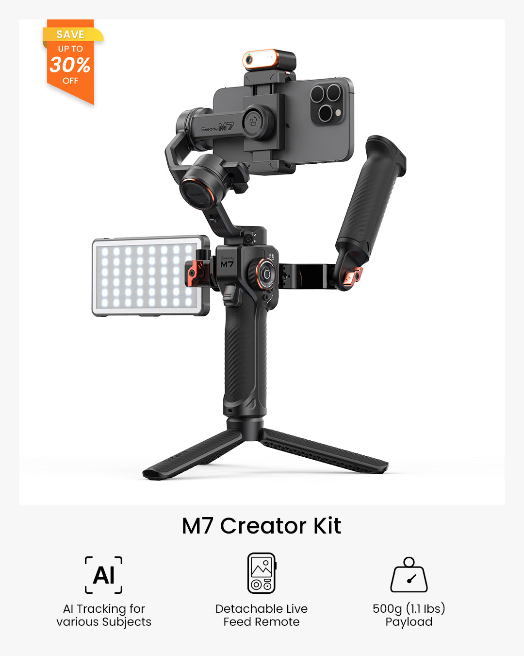 Hohem iSteady M7 phone gimbal Creator Kit product image