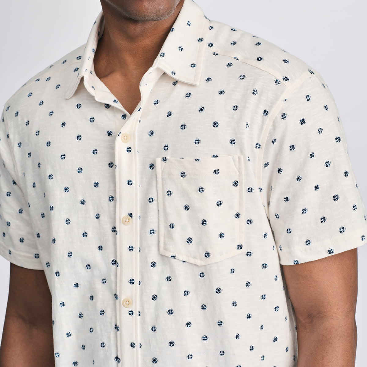 Eddie Bauer Men's Knit Baja Pocket Button-Up Shirt alternate view 2