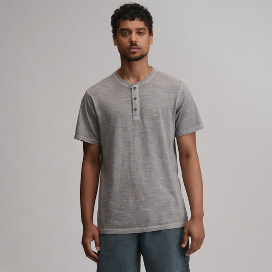 Eddie Bauer Men's Short-Sleeve Sunwashed Cotton Henley product image