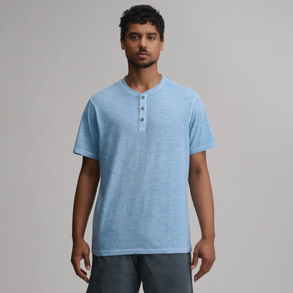 Eddie Bauer Men's Short-Sleeve Sunwashed Cotton Henley alternate view 4