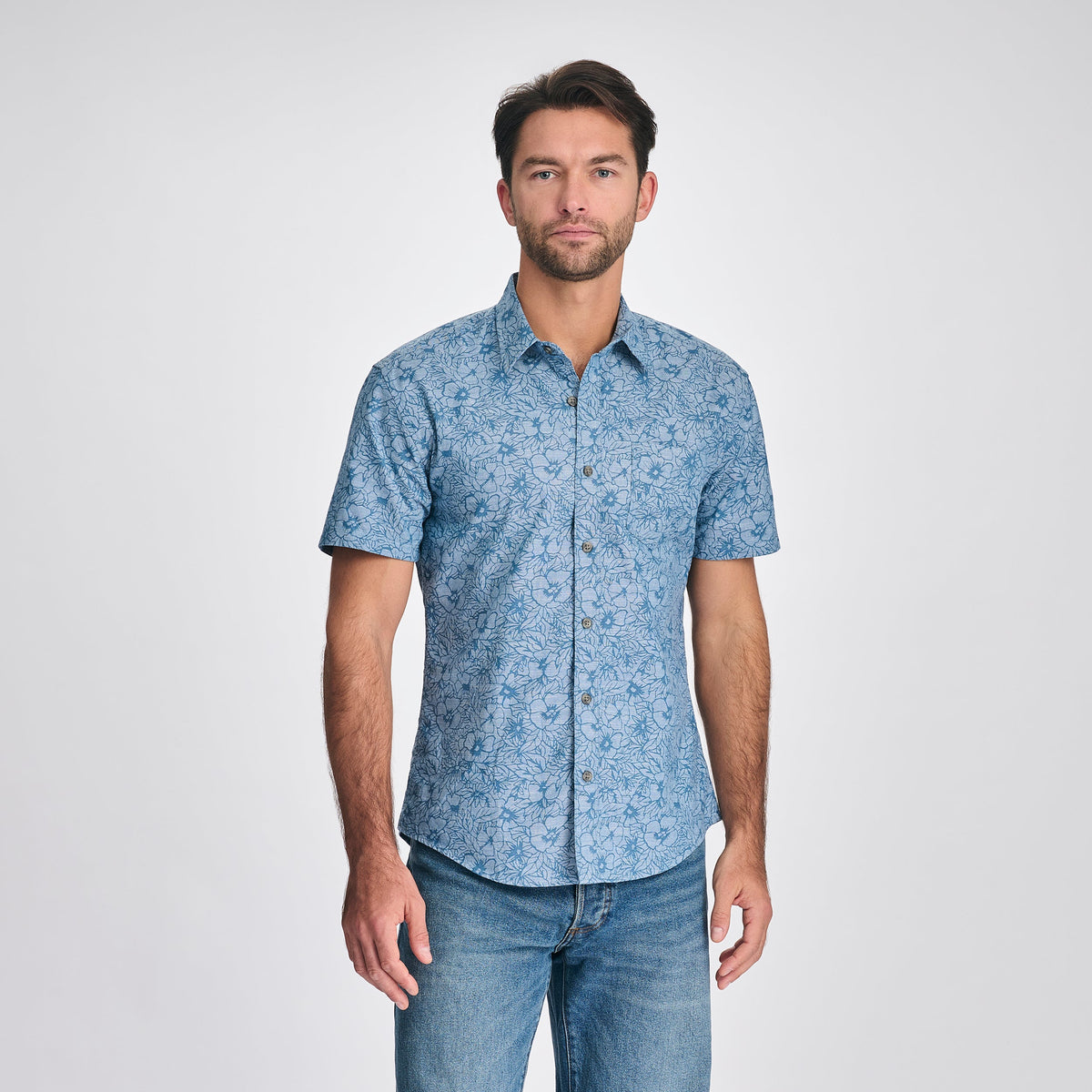 Eddie Bauer Men's Camano Short-Sleeve Shirt - Print product image
