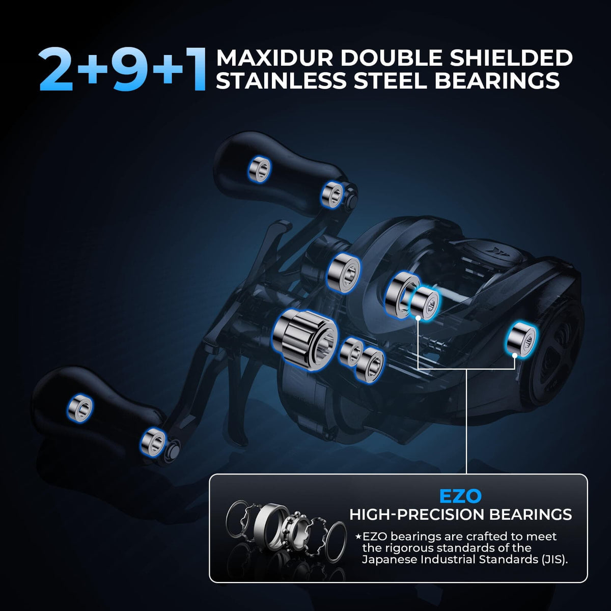 KastKing Mg-Ti Elite Magnesium Baitcasting Reel product image 6