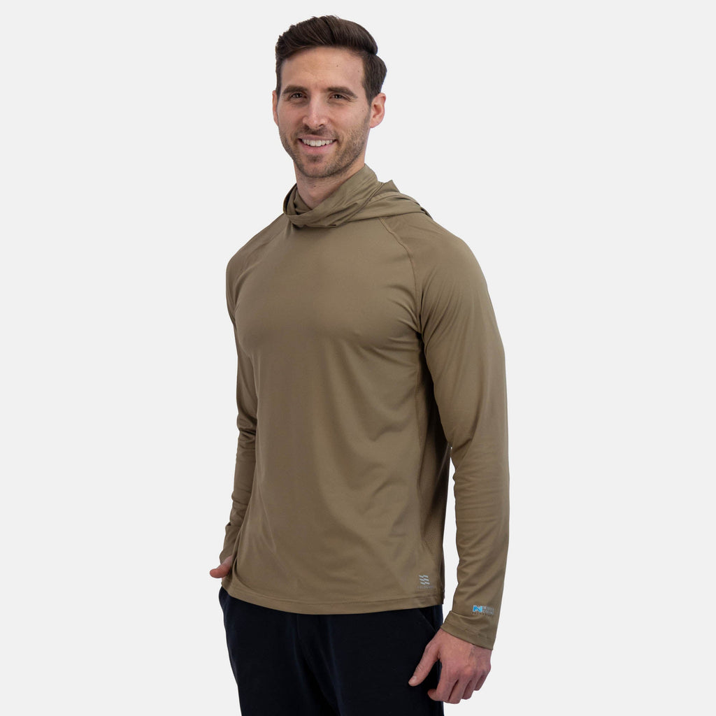 Men's Cooling Hooded LS Shirt - Morel by Fieldsheer