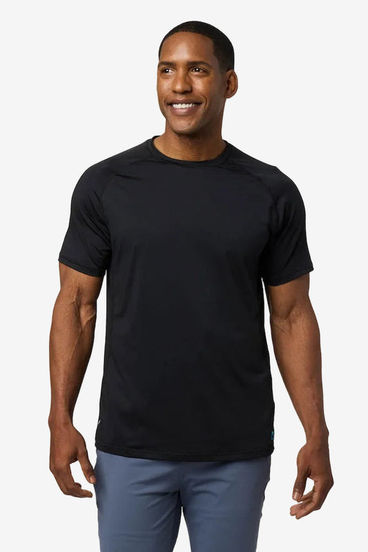 Men's Cooling Short Sleeve Crew - Black by Fieldsheer