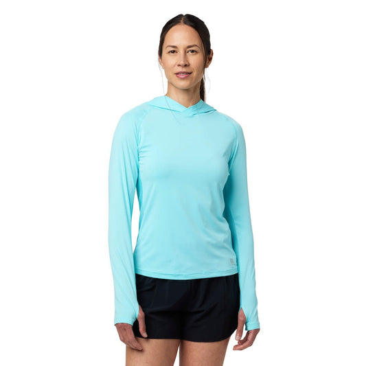 Women's Cooling Hooded LS Shirt - Sky by Fieldsheer
