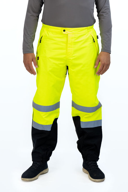 Hi-Vis Heated Waterproof Pants ANSI Certified by Fieldsheer