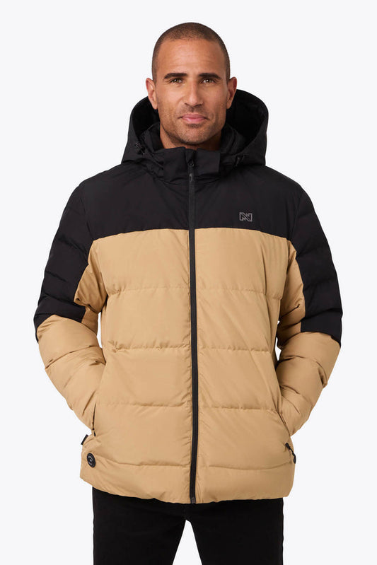 Crest 2.0 Down Jacket Men's - Tan/Black by Fieldsheer