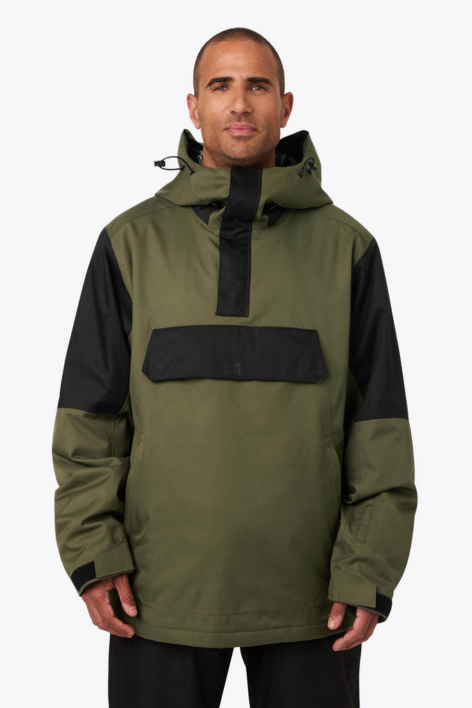 Denali Anorak 1/4 Zip Hoodie Men's - Olive by Fieldsheer