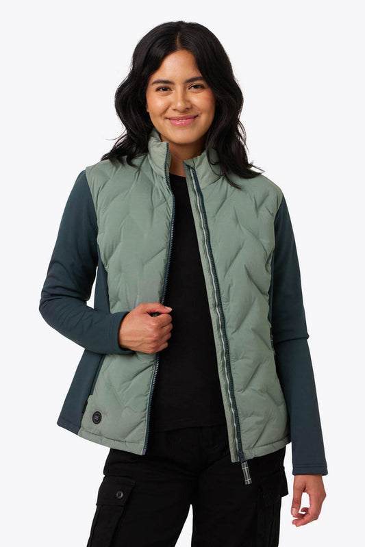 Aria Hybrid Jacket Women's - Sage/Olive by Fieldsheer