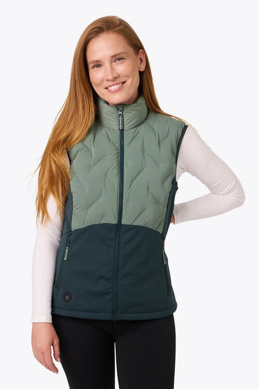 Aria Hybrid Vest Women's - Sage/Olive by Fieldsheer