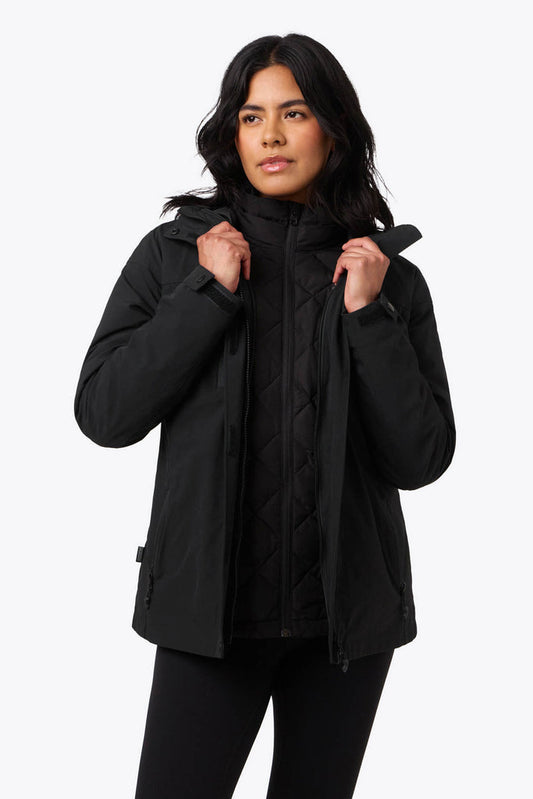 Trilogy 3 in 1 Jacket Women's - Black by Fieldsheer
