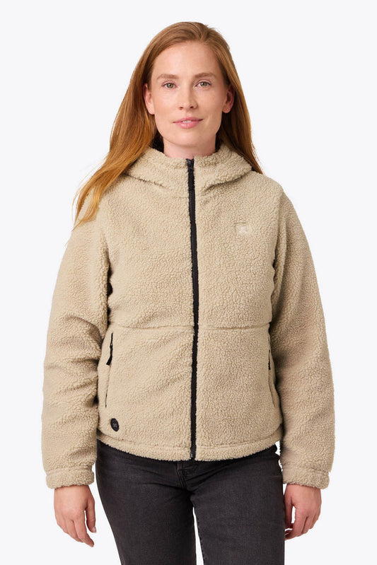 Upland Full Zip High-Pile Hoodie Women's - Coffee by Fieldsheer