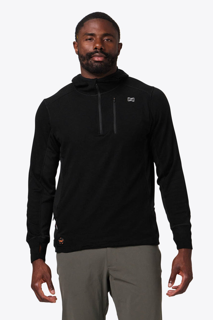 Merino Heated Baselayer Shirt Men's - Black by Fieldsheer