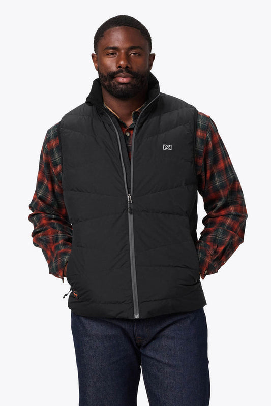 Crest Heated Down Vest Men's - Black by Fieldsheer