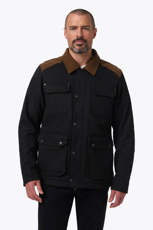 Ranch 3/4 Jacket Men's - Black by Fieldsheer