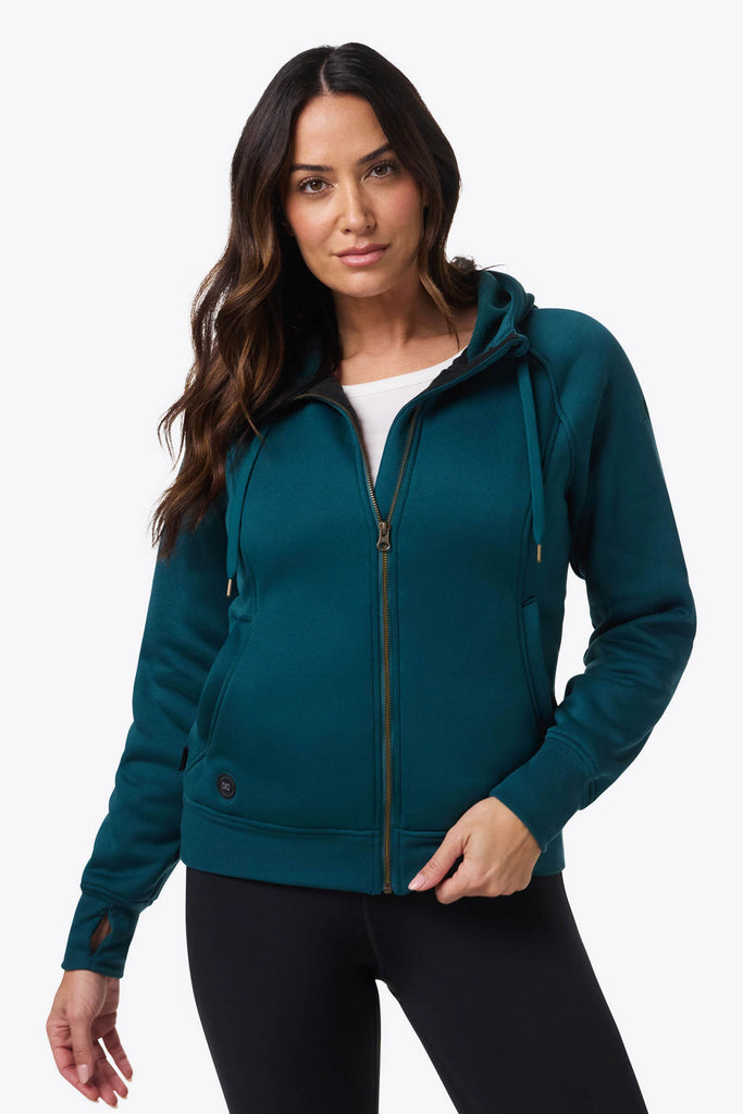 Highland Heated Hoodie Women's - Dark Teal by Fieldsheer