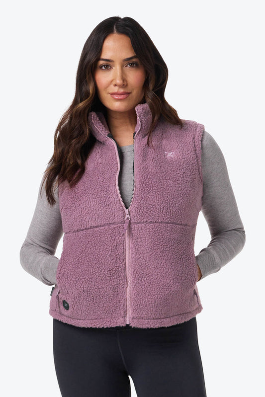 Upland High-Pile Vest Women's - Purple by Fieldsheer