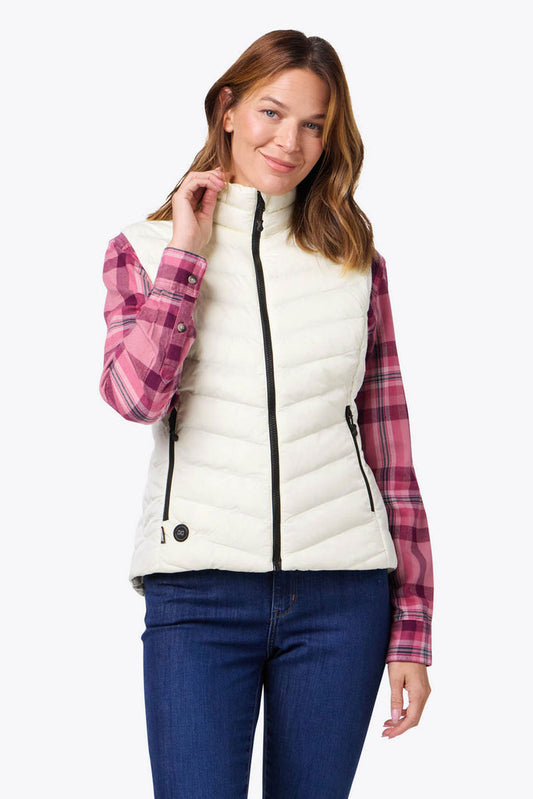Backcountry Xtera Heated Vest Women's - Cream by Fieldsheer
