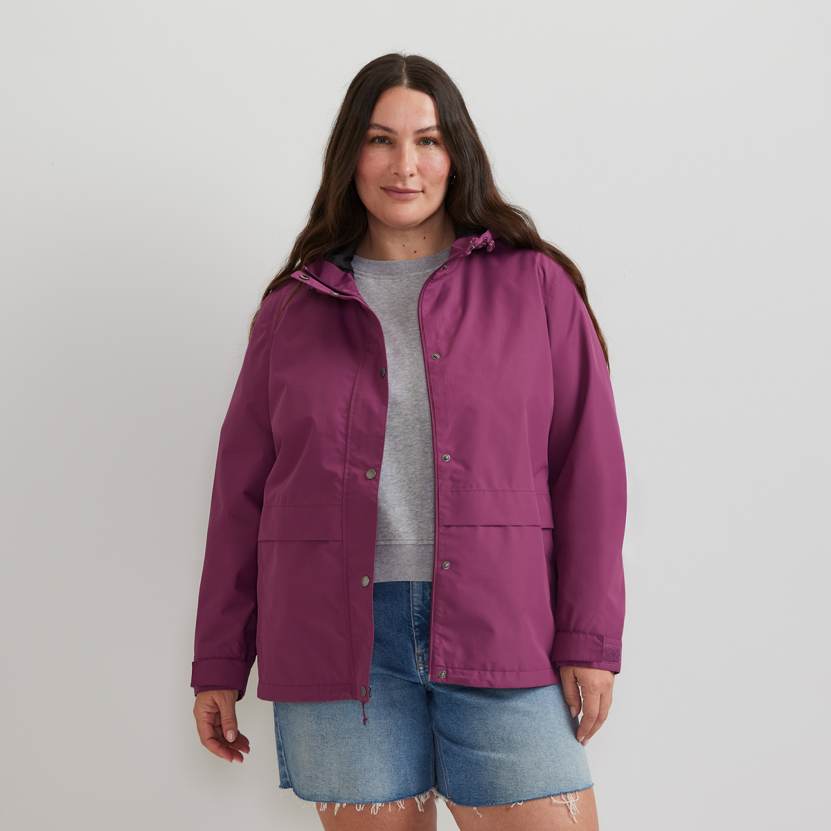 Eddie Bauer Women's Rainfoil® Storm Waterproof Hooded Jacket alternate view 2