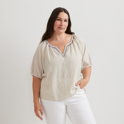 Eddie Bauer Women's Embroidered Trim Shirt alternate view 1