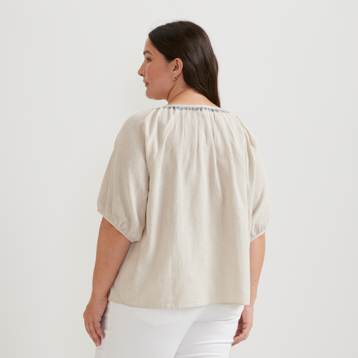 Eddie Bauer Women's Embroidered Trim Shirt alternate view 3