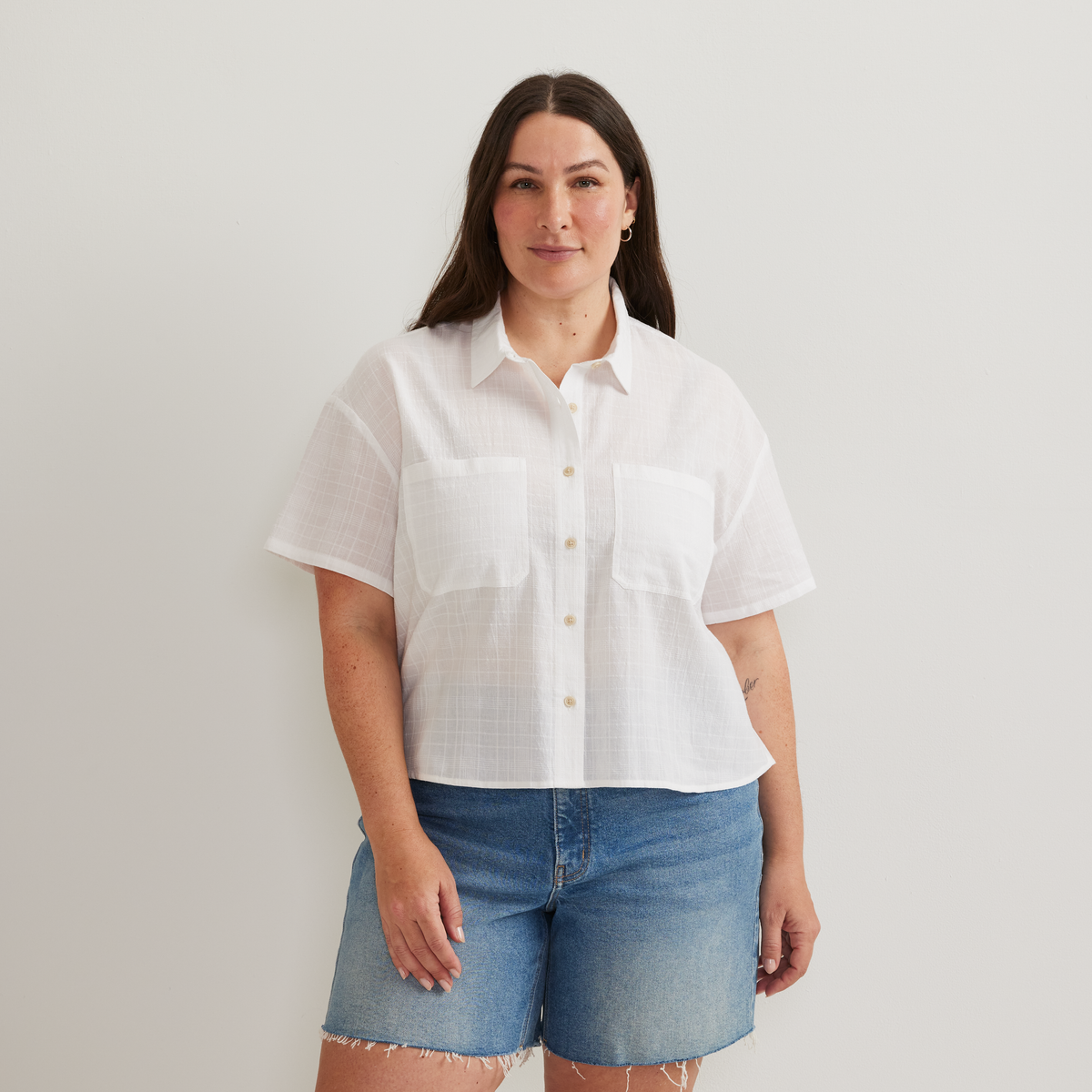 Eddie Bauer Women's Destination Utility Shirt - White alternate view 1