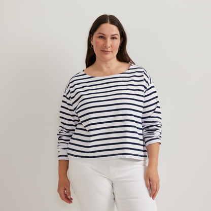 Eddie Bauer Women's Sailor Bateau Neck T-Shirt alternate view 4
