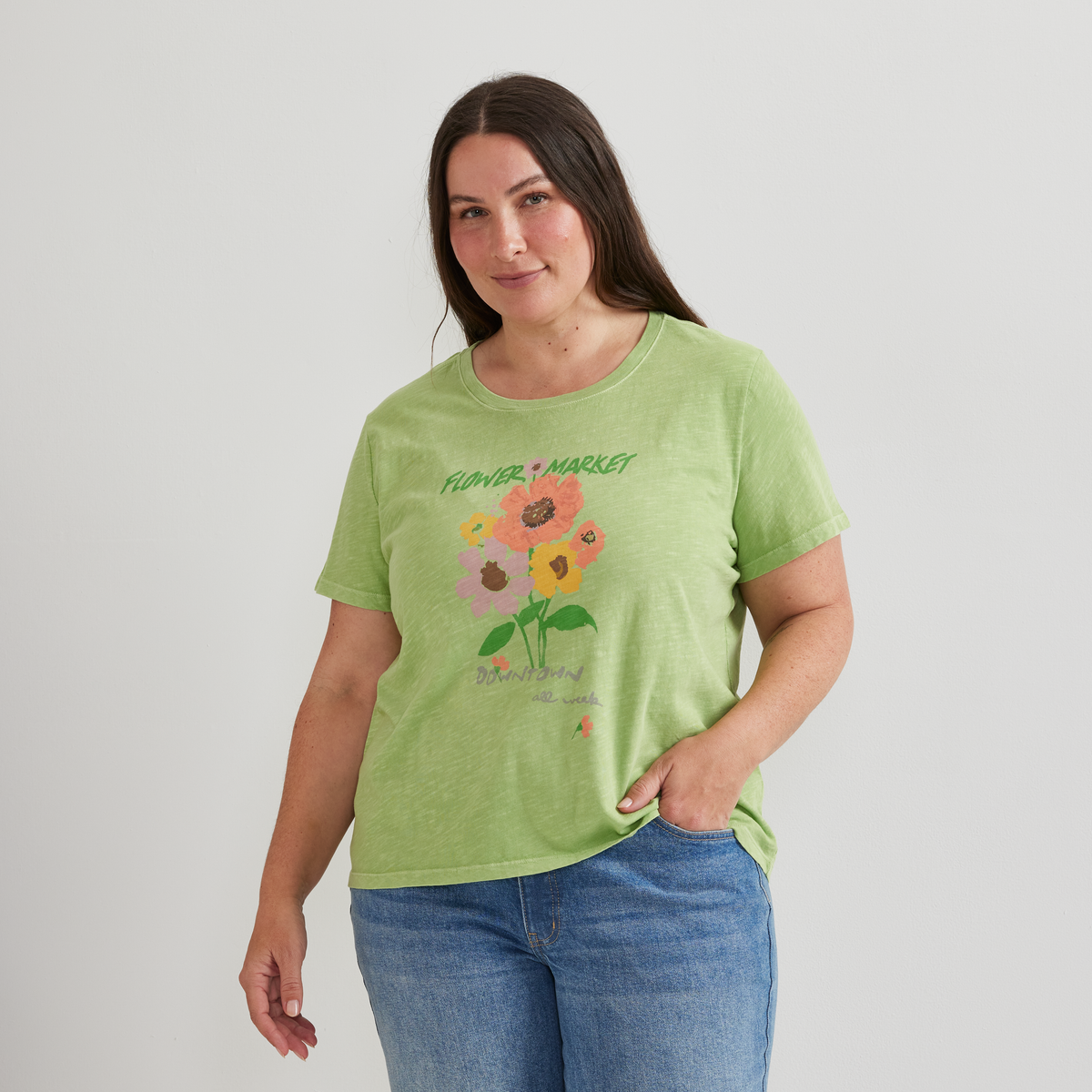 Eddie Bauer Women's Graphic T-Shirt - Flower Market alternate view 2