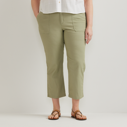 Eddie Bauer Women's Utility Stretch Canvas Kick Cropped Pants alternate view 2