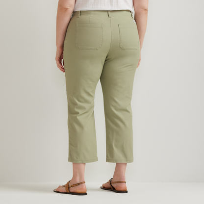 Eddie Bauer Women's Utility Stretch Canvas Kick Cropped Pants alternate view 3