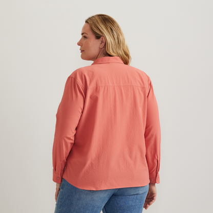 Eddie Bauer Women's Mountain 3.0 Long-Sleeve Shirt - Solid alternate view 3