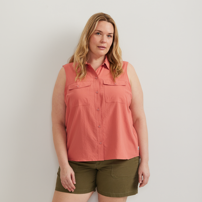 Eddie Bauer Women's Mountain 3.0 Sleeveless Shirt - Solid alternate view 2
