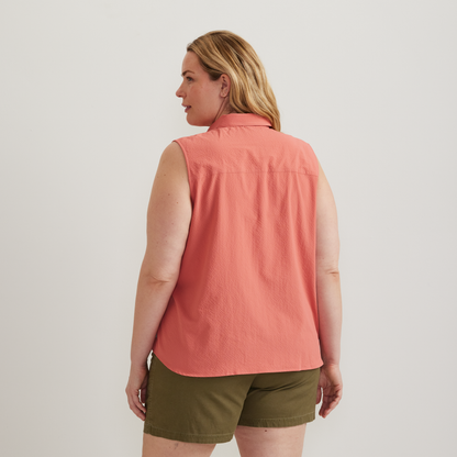 Eddie Bauer Women's Mountain 3.0 Sleeveless Shirt - Solid alternate view 3