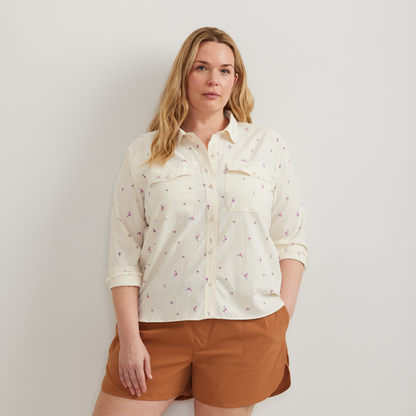 Eddie Bauer Women's Mountain 3.0 Long-Sleeve Shirt - Print alternate view 2