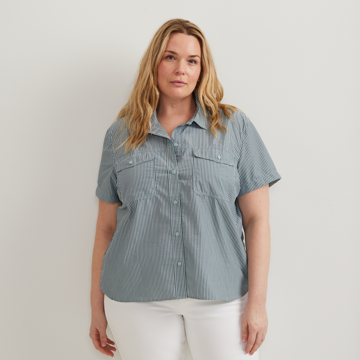 Eddie Bauer Women's Mountain 3.0 Short-Sleeve Shirt - Print alternate view 2