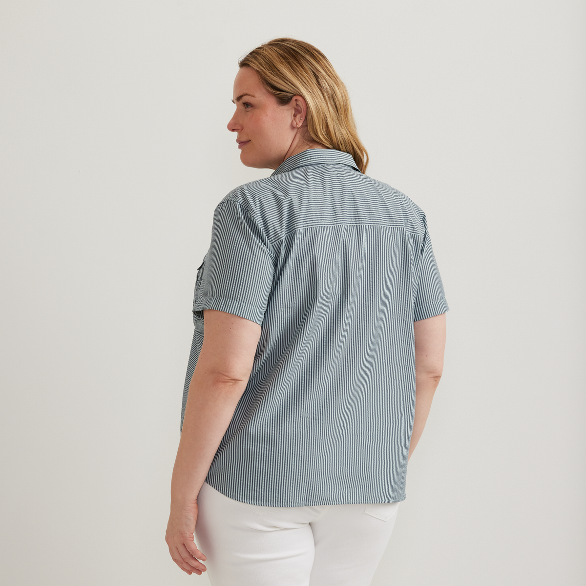 Eddie Bauer Women's Mountain 3.0 Short-Sleeve Shirt - Print alternate view 3